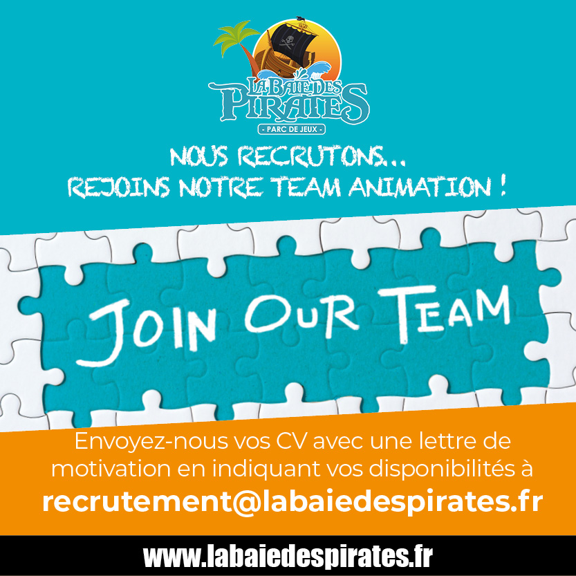 recrutement animation la baie des pirates